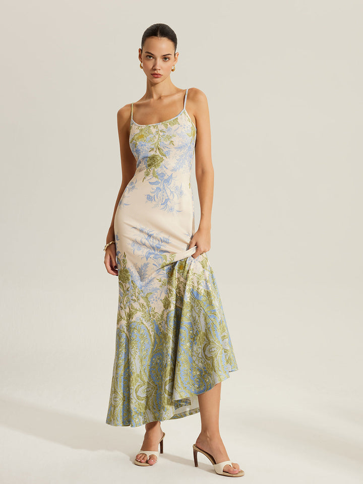 Blumenkleid mit Spaghettiträger