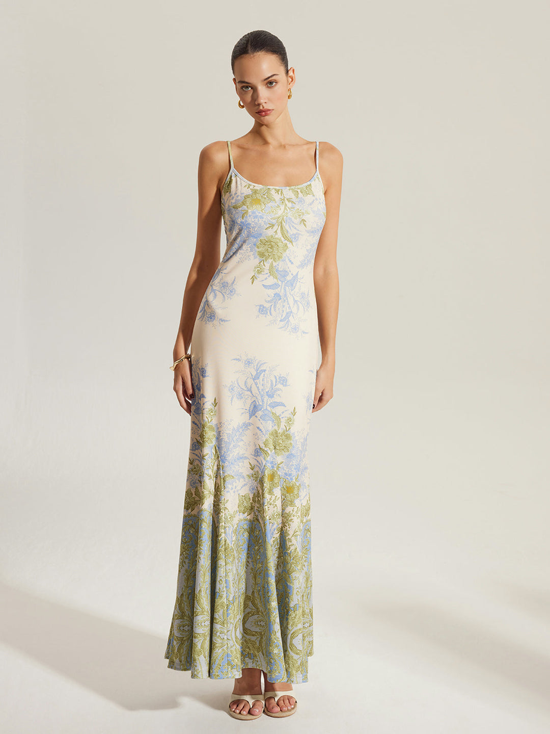 Blumenkleid mit Spaghettiträger