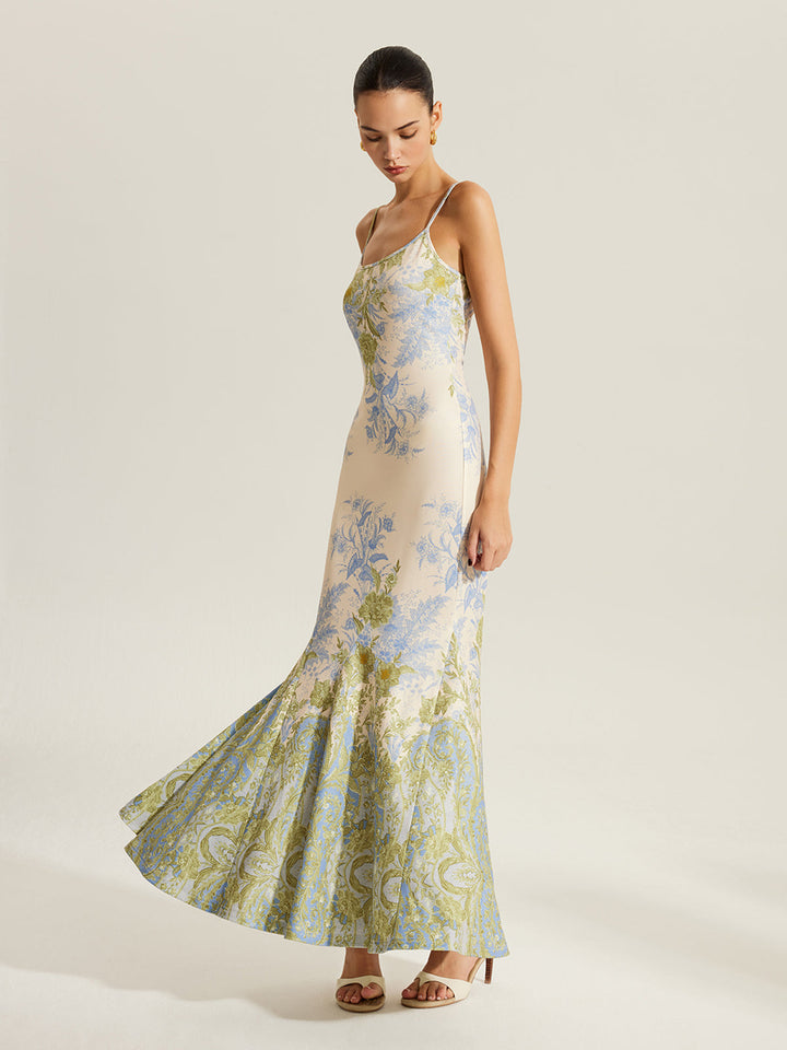 Blumenkleid mit Spaghettiträger