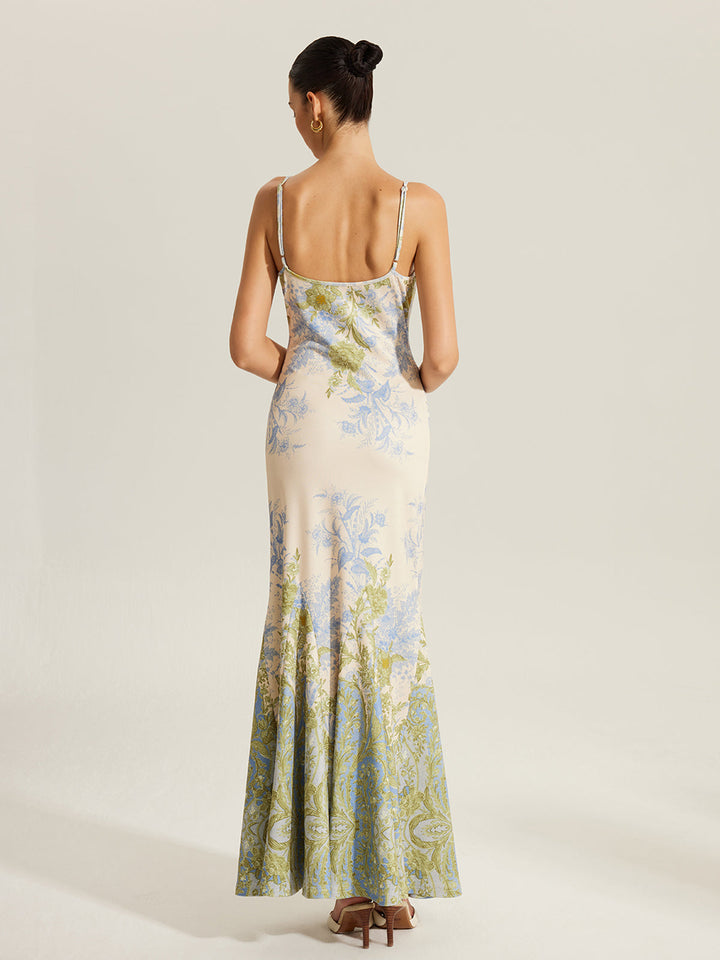 Blumenkleid mit Spaghettiträger