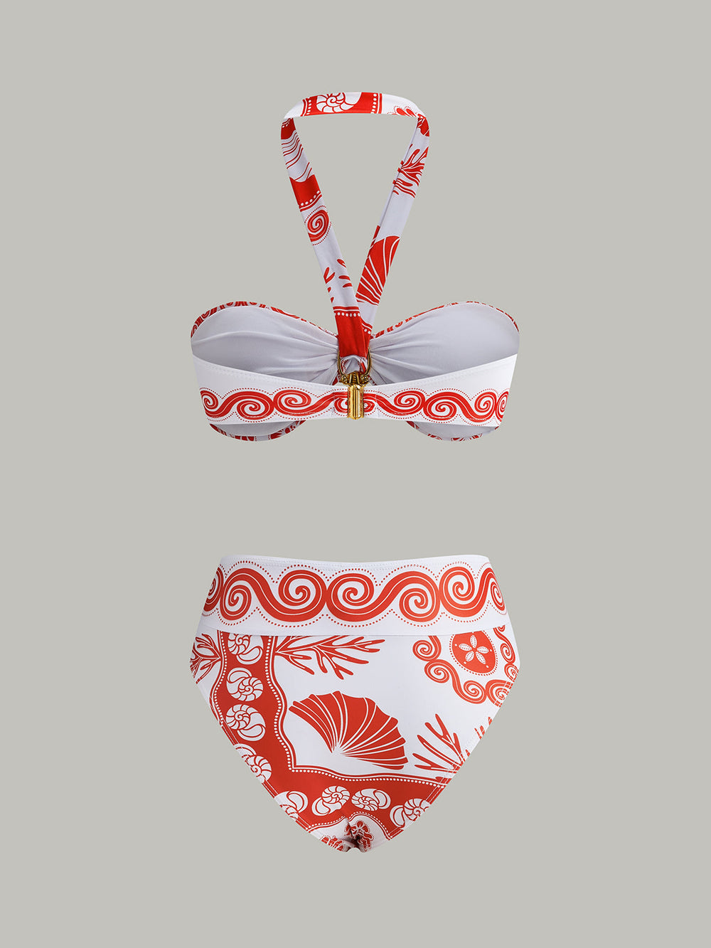 Halter-Bikini-Set mit Print