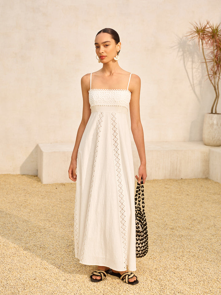 Spitzen-Cami-Kleid aus Baumwolle