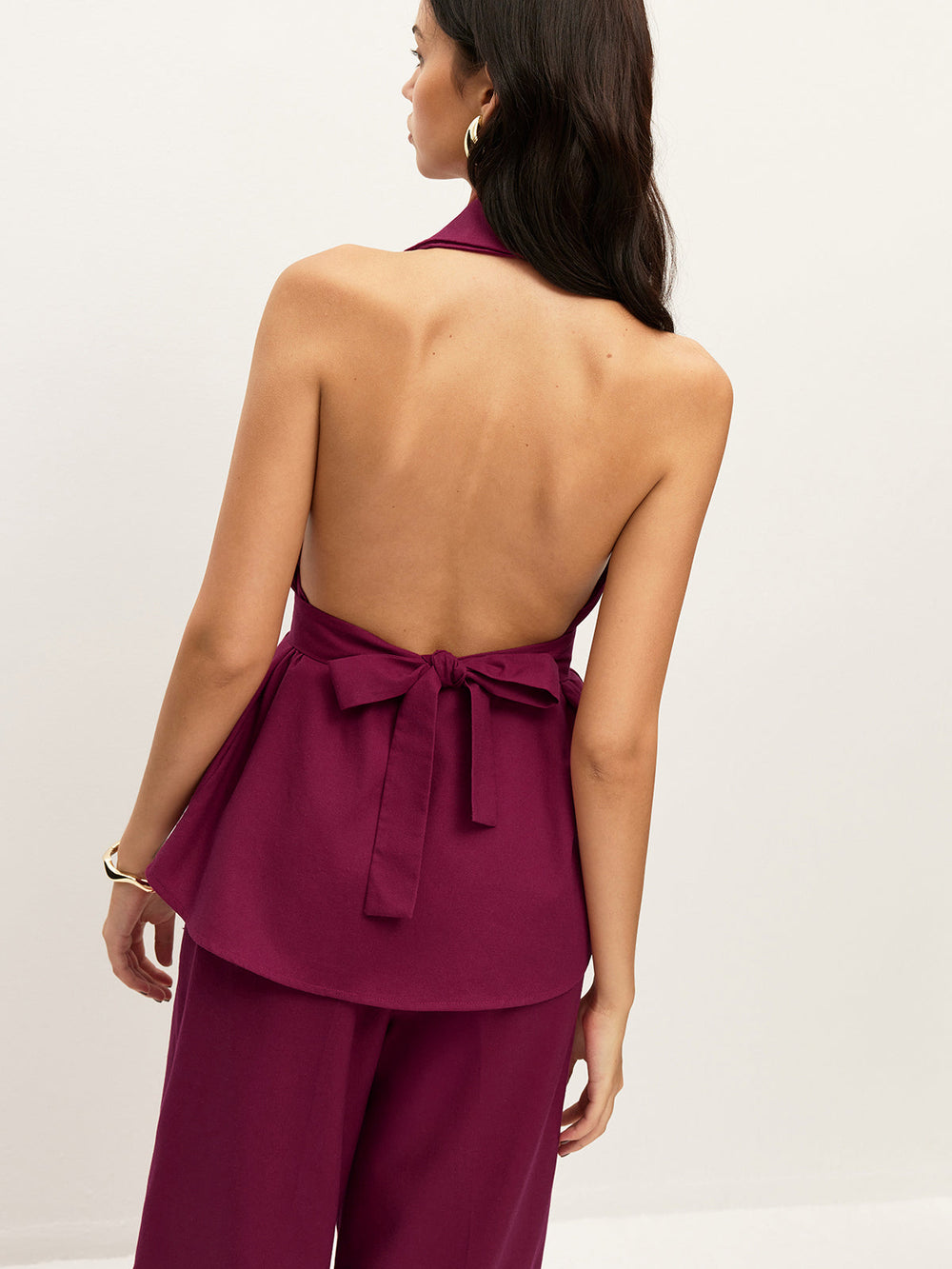 Halter-Hals-Hosenteil mit Taschen