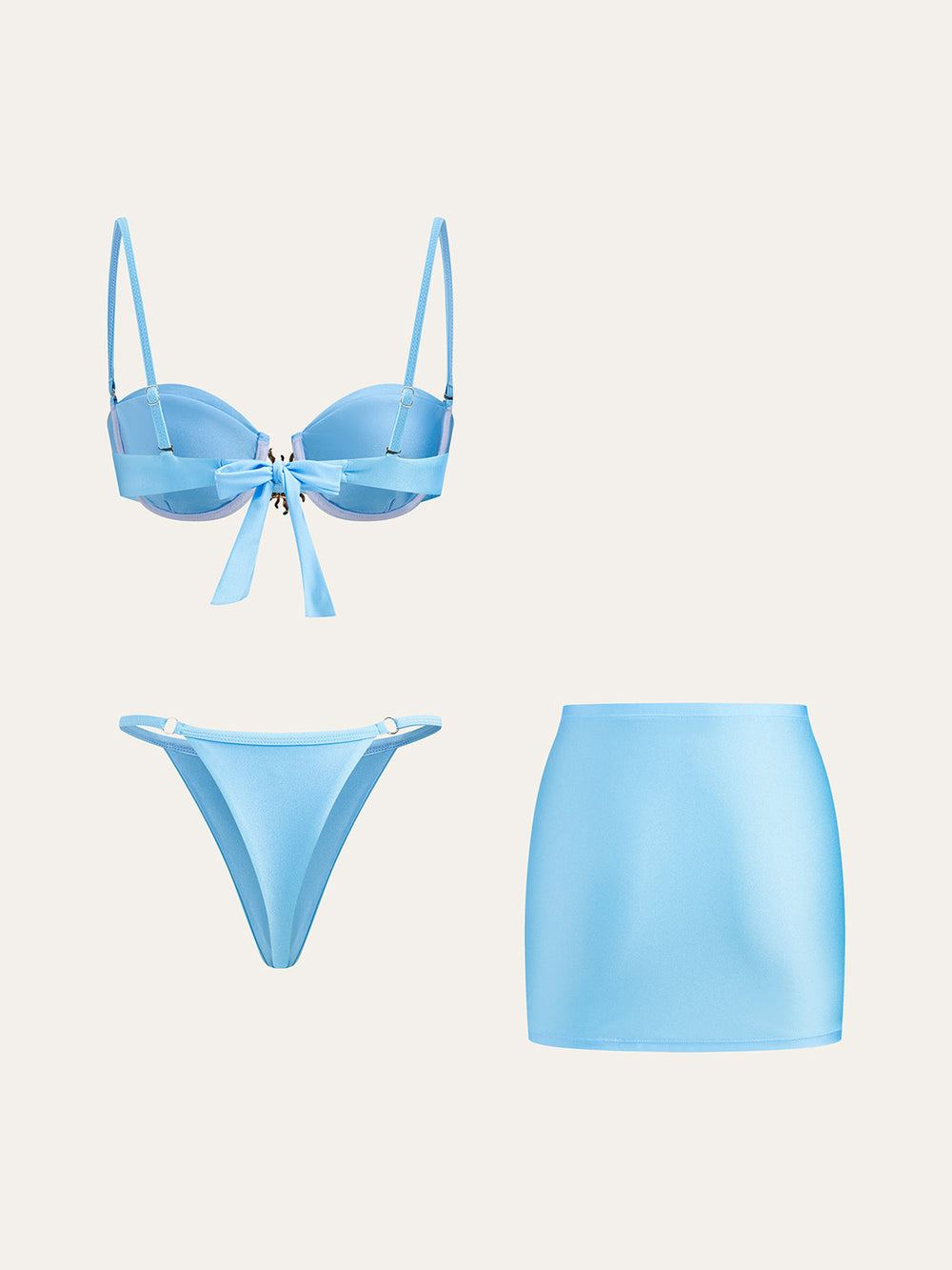 Sunshine Charm Bikini Set mit Überrock