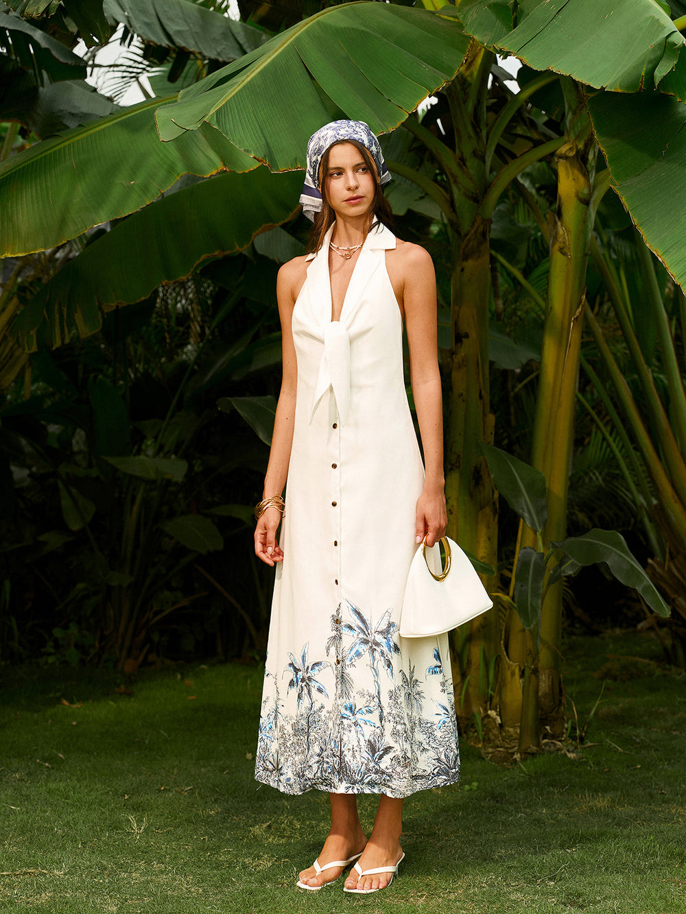 Boho Kleid mit Schnürung vorne und Rückenausschnitt
