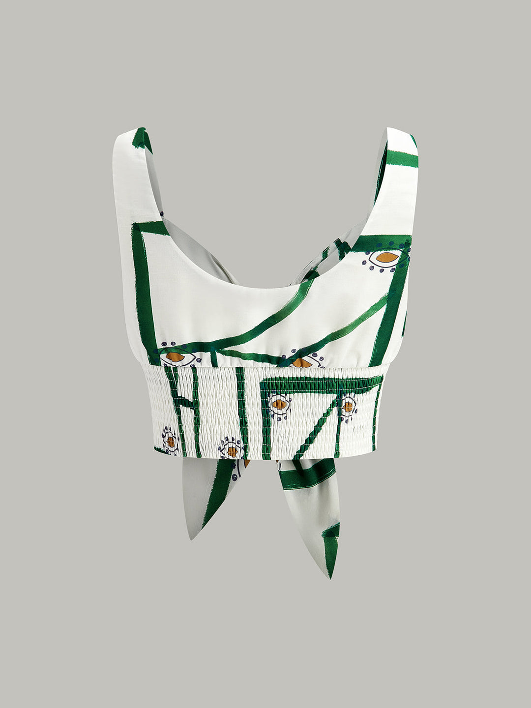 Front Tie Cami Top Mit Stufenrock Set