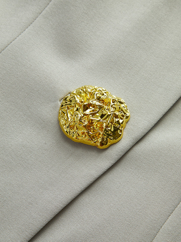 Button Split Ärmellose Hosen Set