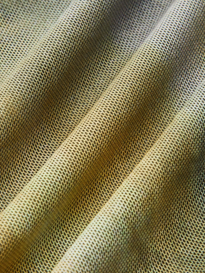 Halbtransparente Netz-Neckholder-Oberteil