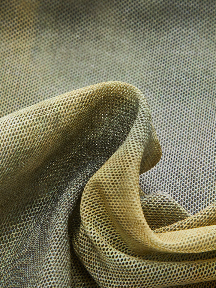 Halbtransparente Netz-Neckholder-Oberteil