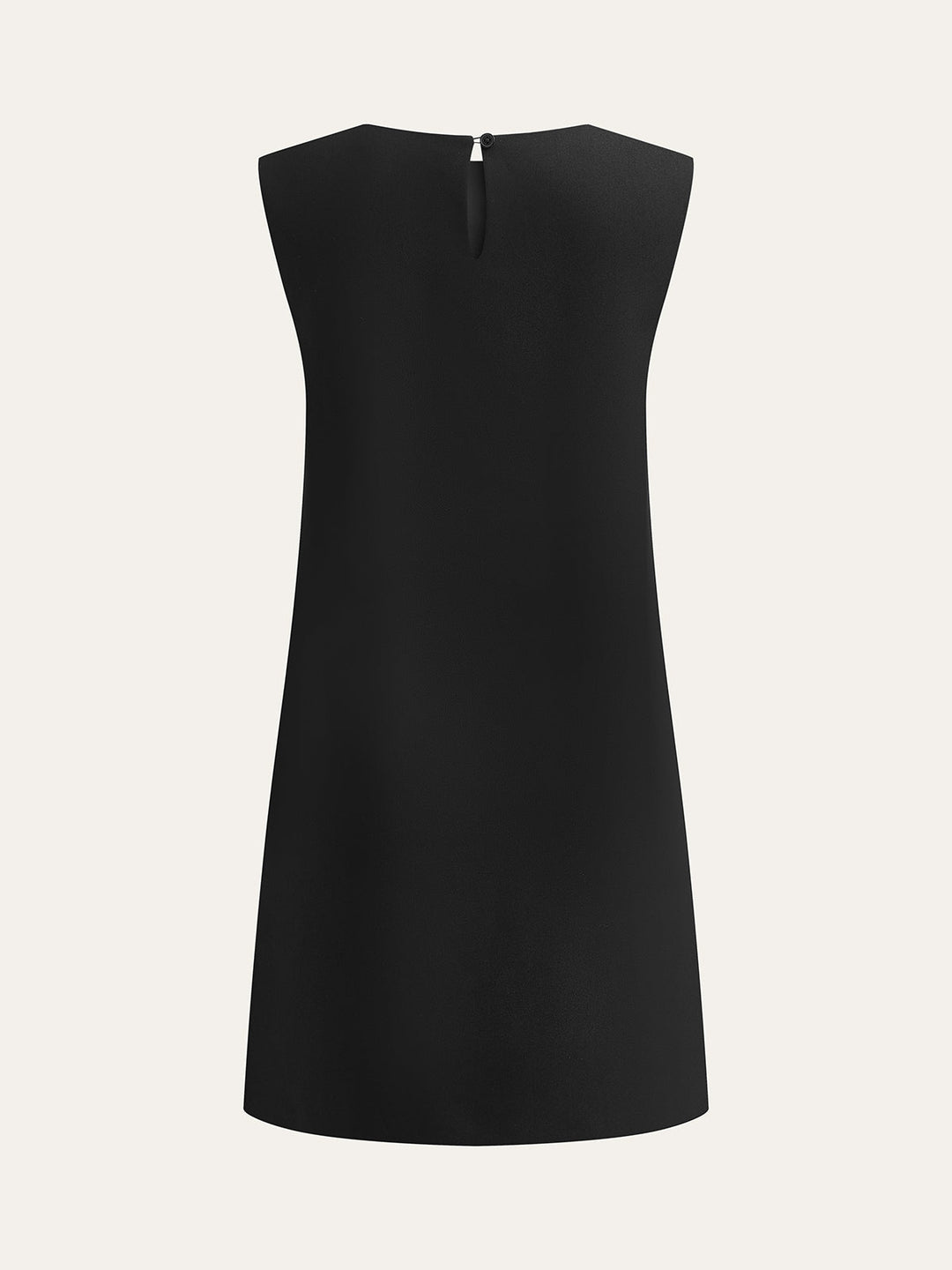 Metalldekor Ärmelloses Minikleid