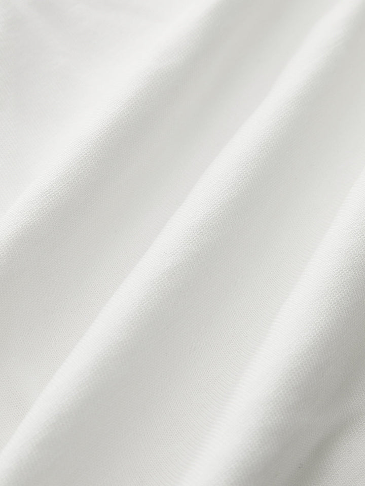 Knoten-V-Ausschnitt-T-Shirt