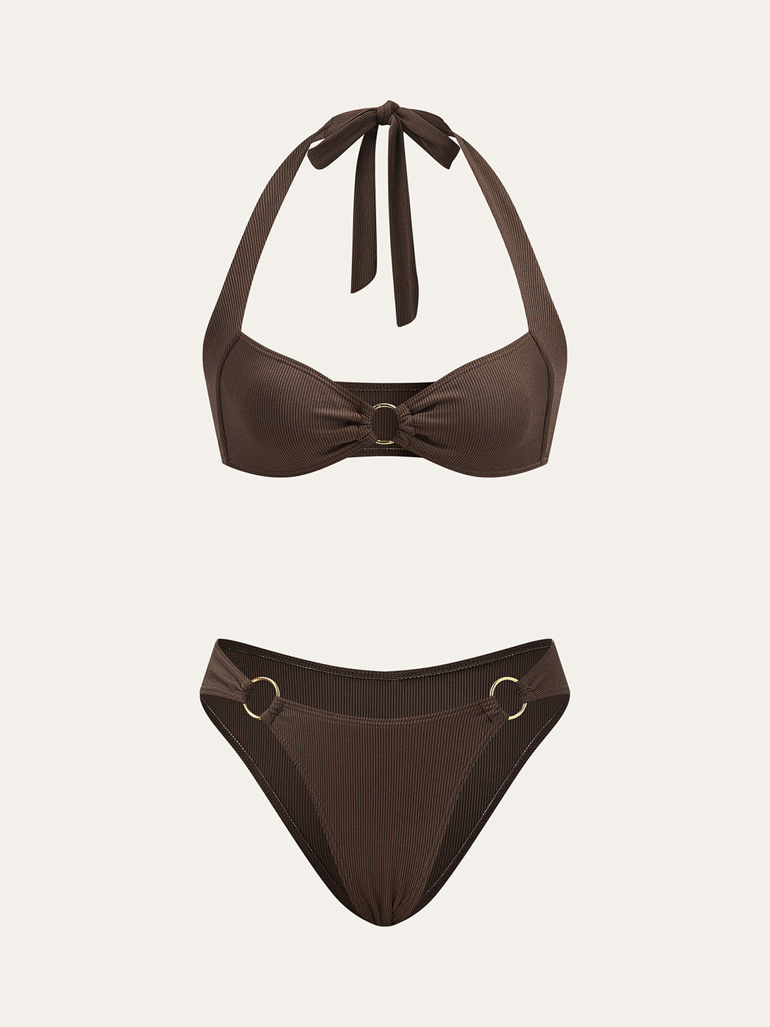 Ring Detail Bikini-Set