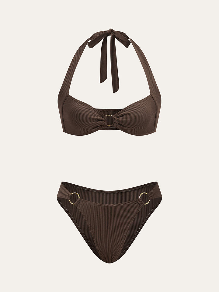 Ring Detail Bikini-Set