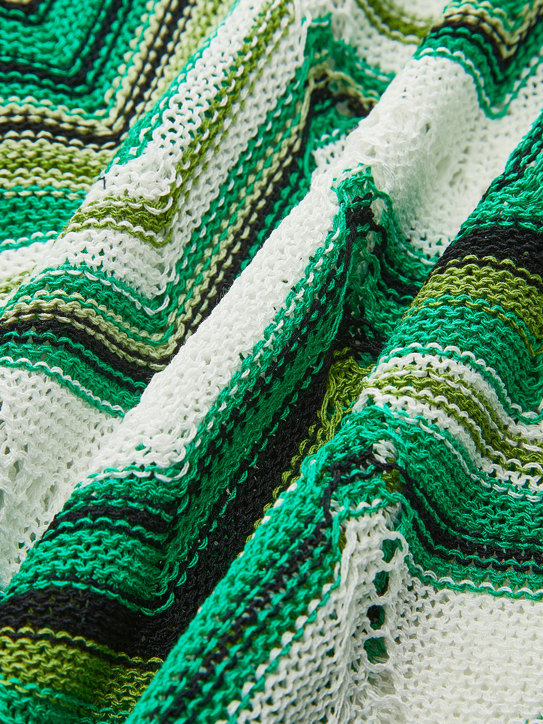 Strickkleid Midi mit Trägern und Chevron-Muster