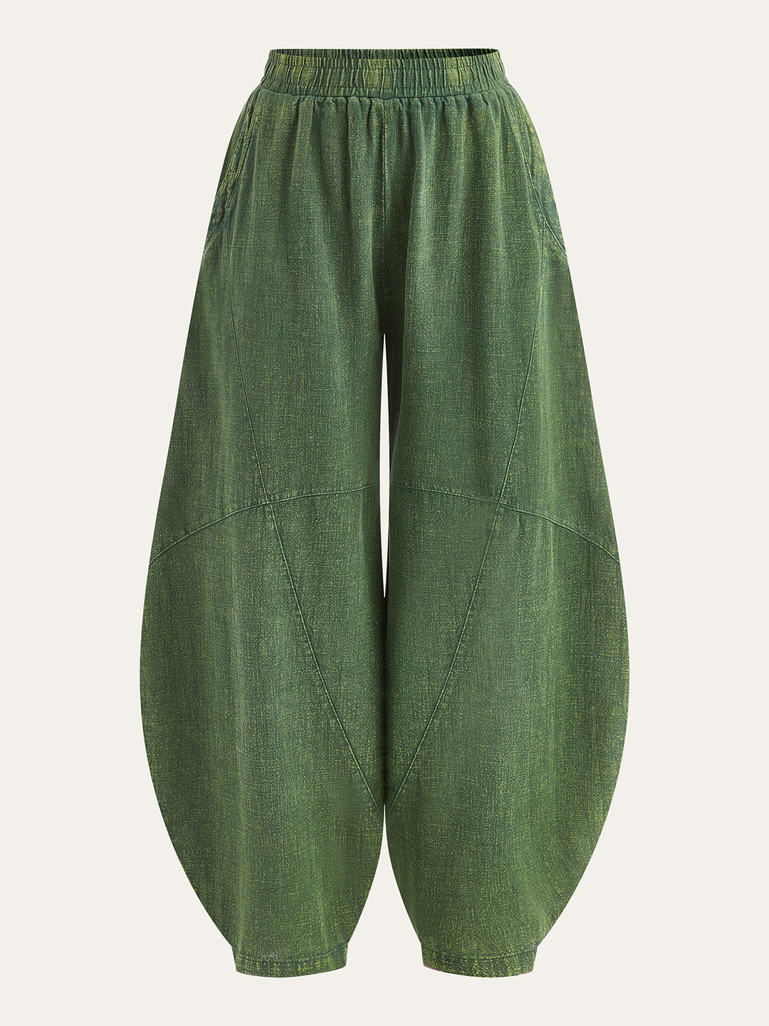 Distressed Paneled Loose Lantern Hose