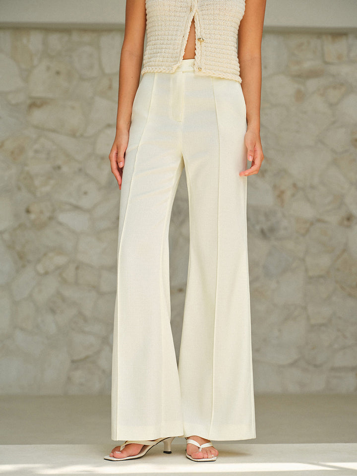 High-Waist Hose mit Taschen