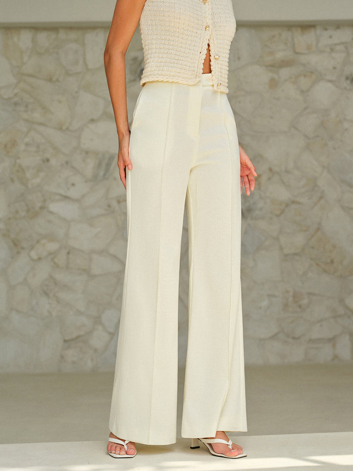 High-Waist Hose mit Taschen