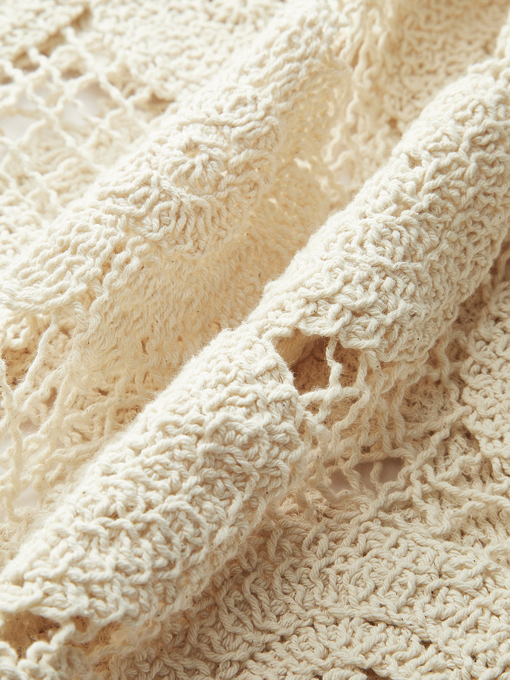 Ärmellose Jacquard-Strickweste aus Baumwolle