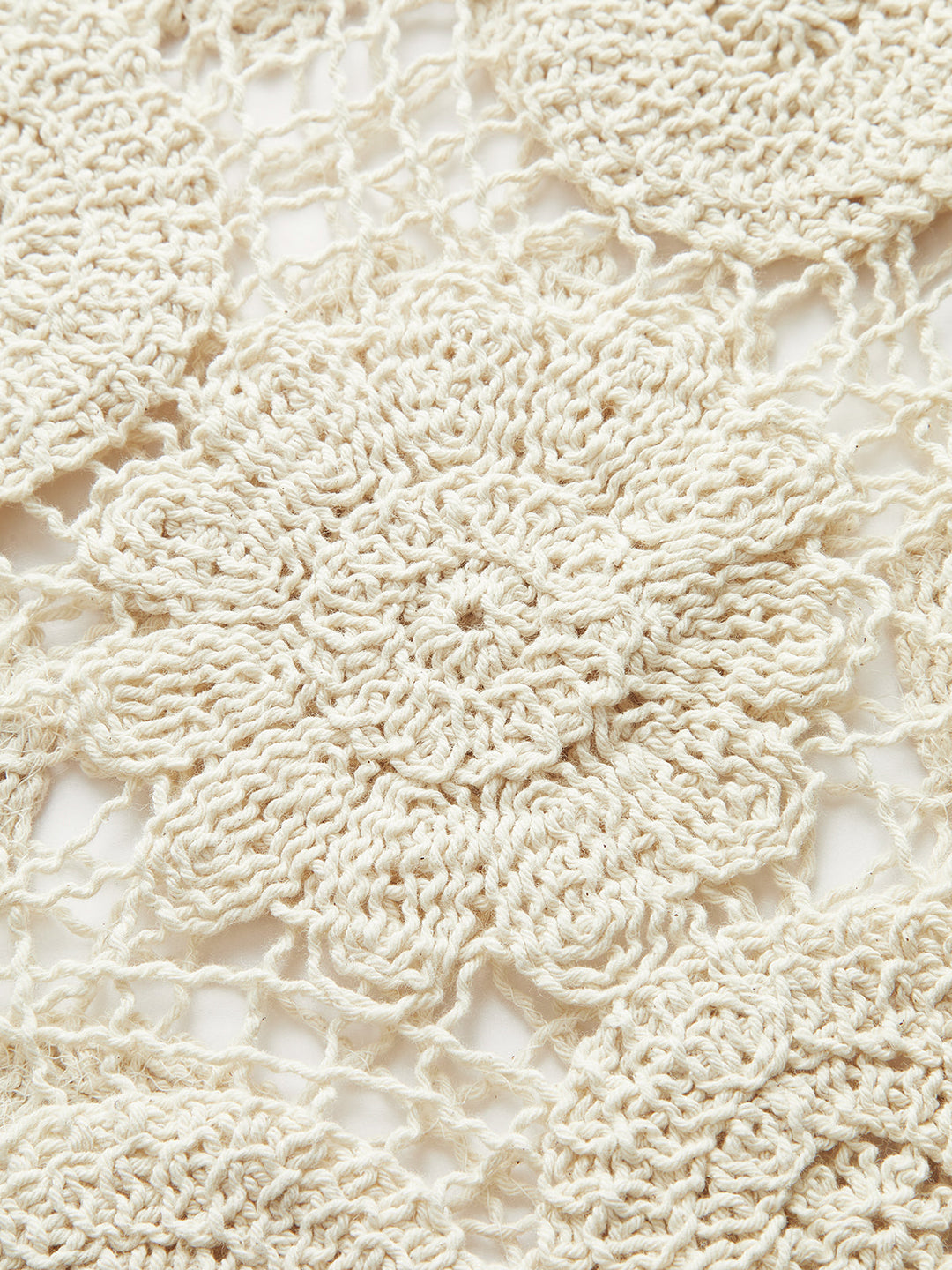 Ärmellose Jacquard-Strickweste aus Baumwolle