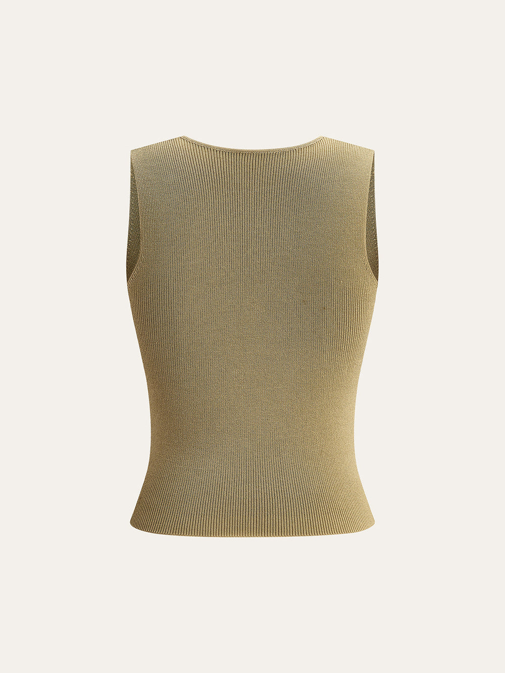 Strick-Tanktop mit gedrehtem Vorderteil