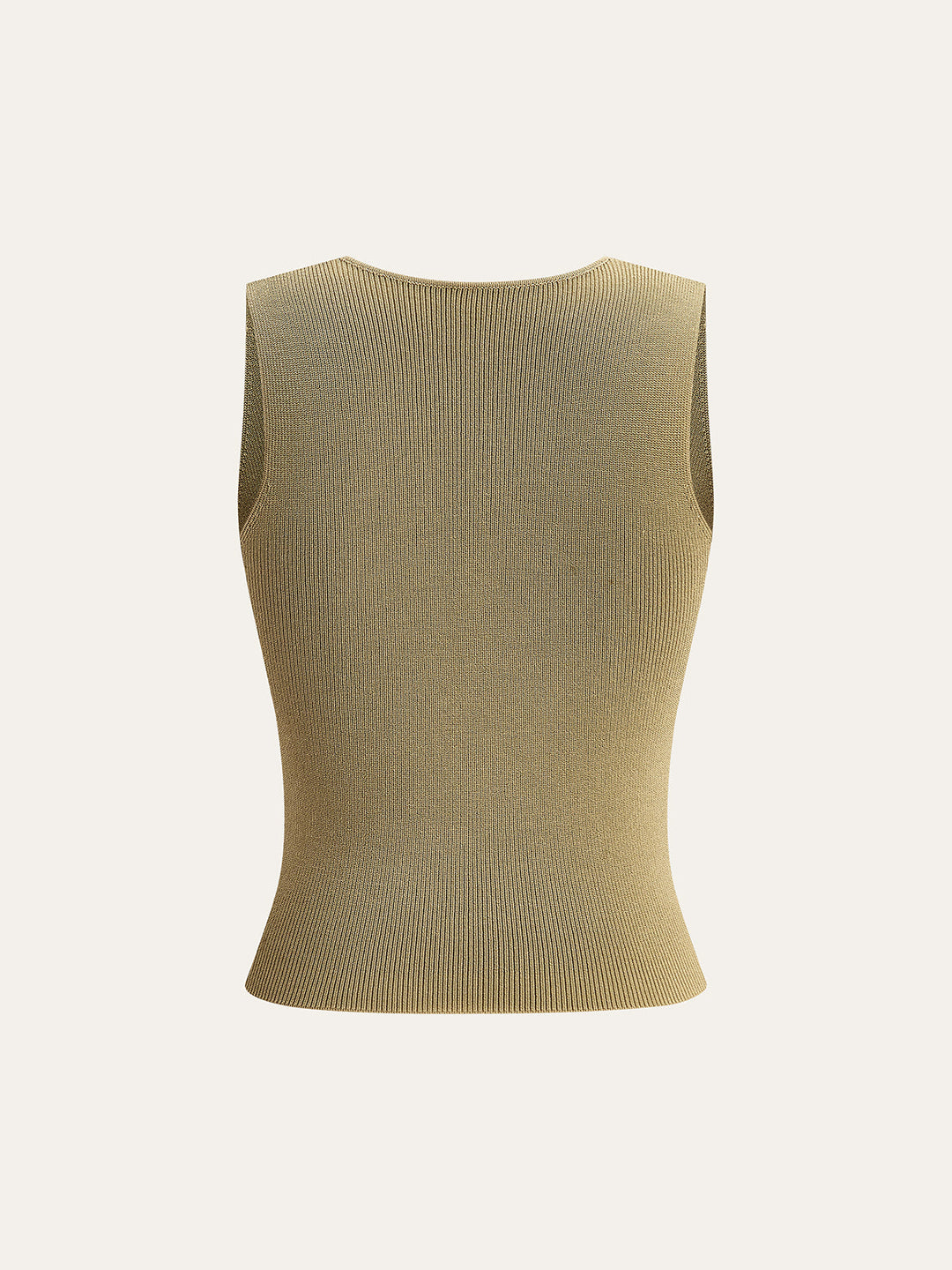 Strick-Tanktop mit gedrehtem Vorderteil