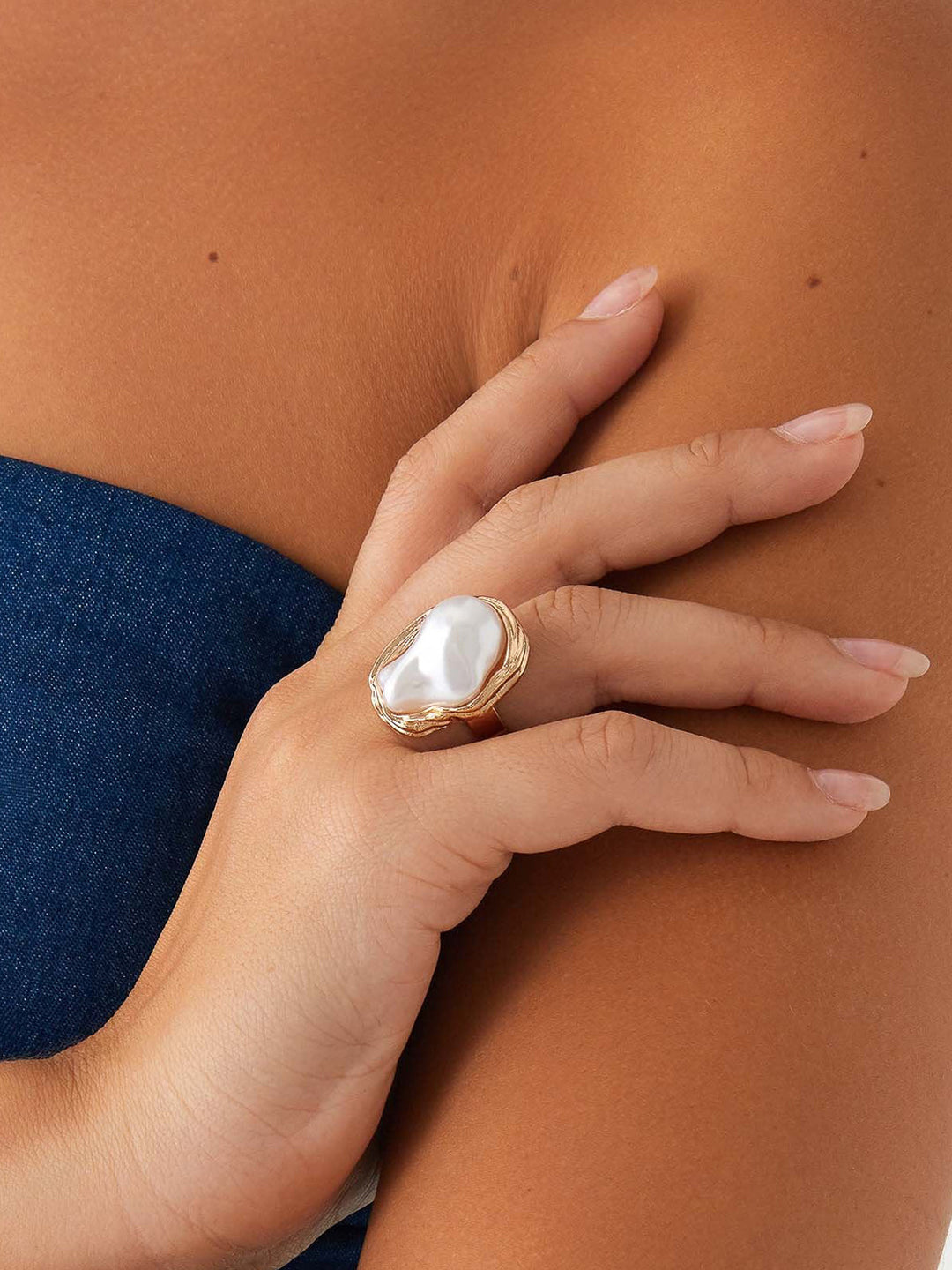 Perlmutt Ring