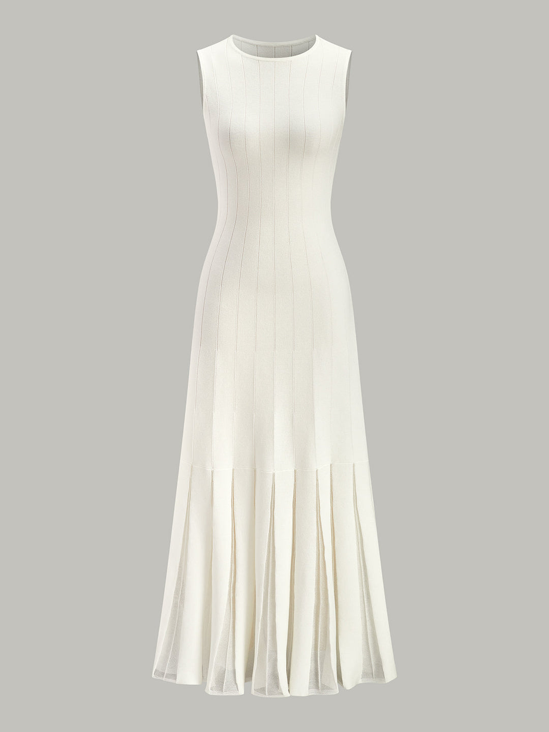 Halbtransparente Mesh-Kleid mit Glockenärmeln ohne Gürtel