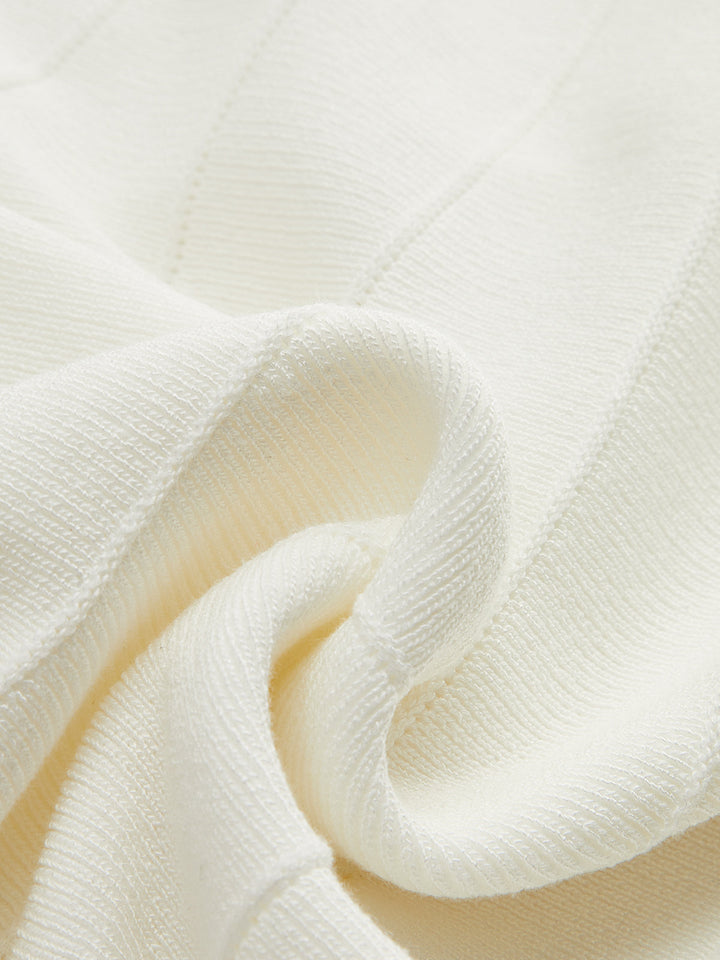 Halbtransparente Mesh-Kleid mit Glockenärmeln ohne Gürtel