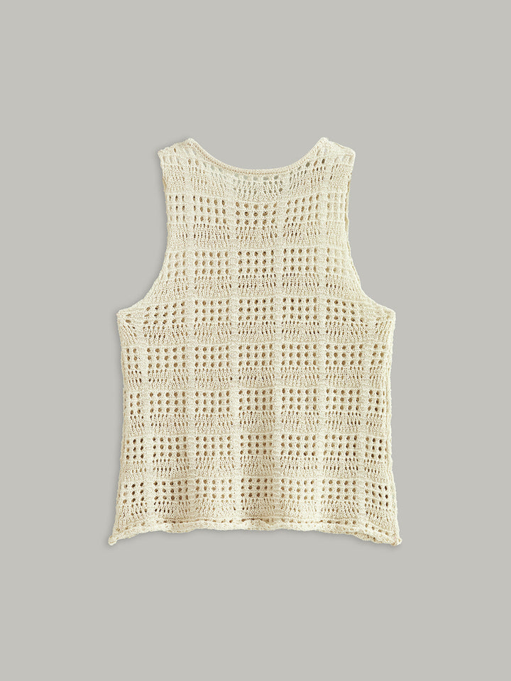 Häkel-Strick-Tanktop