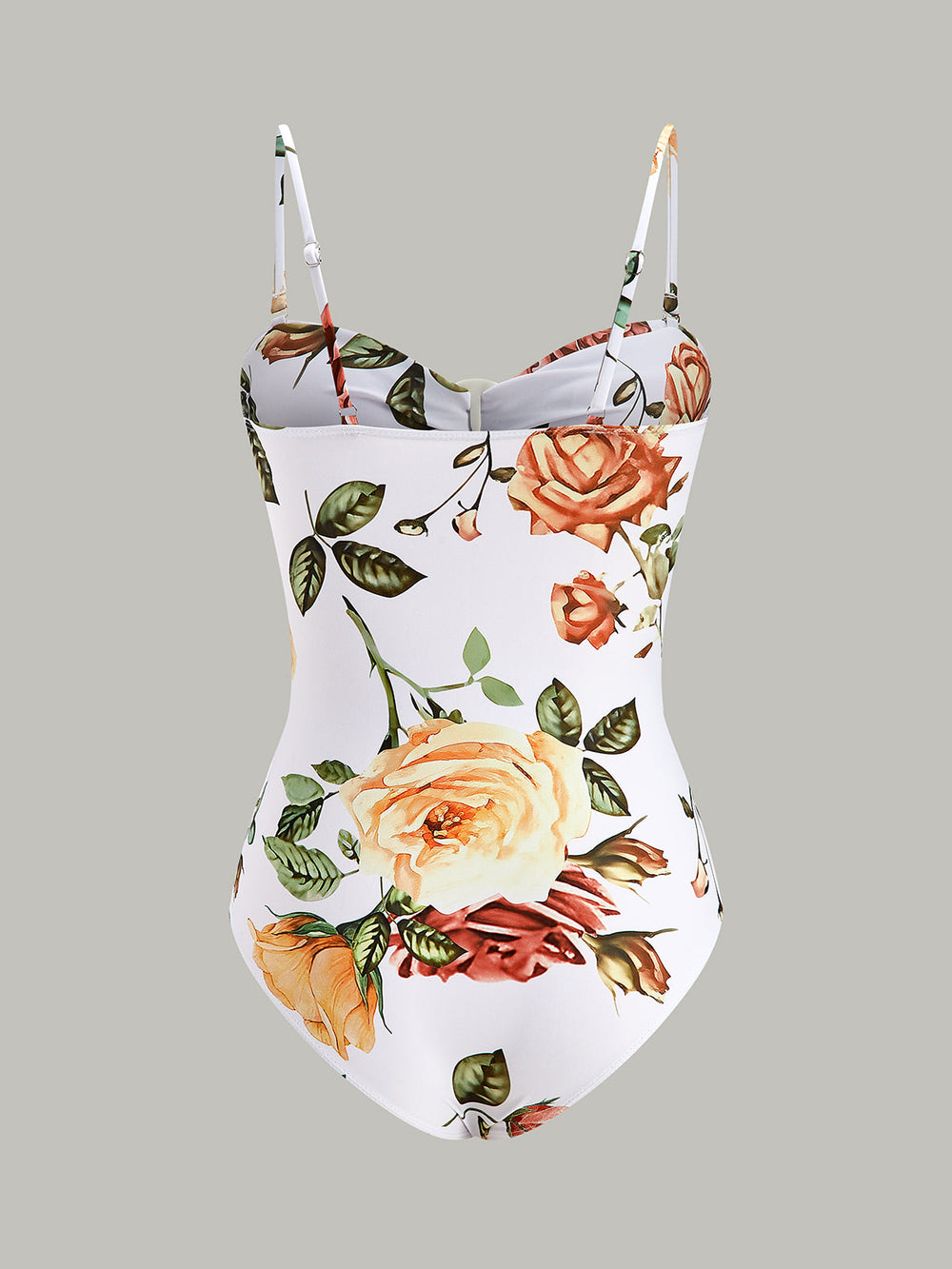 Floral Ring Cut-Out One-Piece Badeanzug