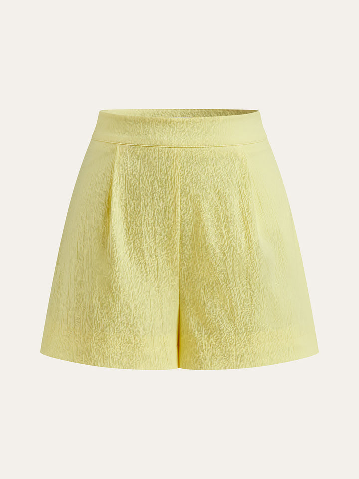 Halter Neck Asymmetrischer Saum Shorts Set