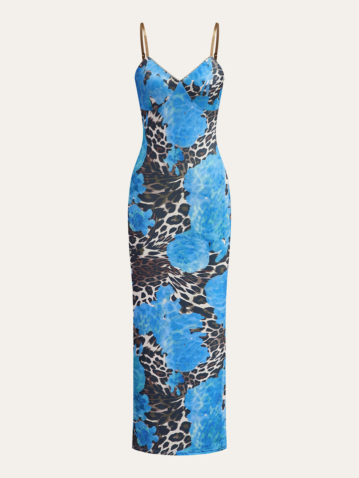 Kleid mit Leopardenmuster