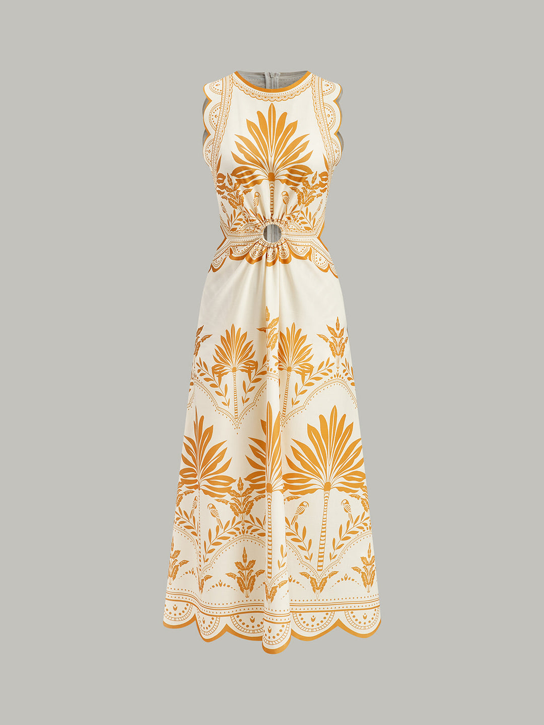 Boho Blumenkleid mit Cut-Out