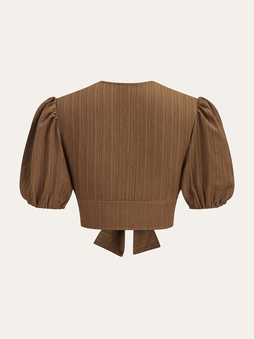Puffärmel-Crop-Top und Midi-Rock mit gerüschter Taille