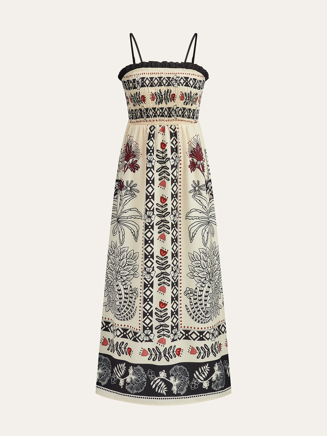 Maxikleid im Ethno-Stil