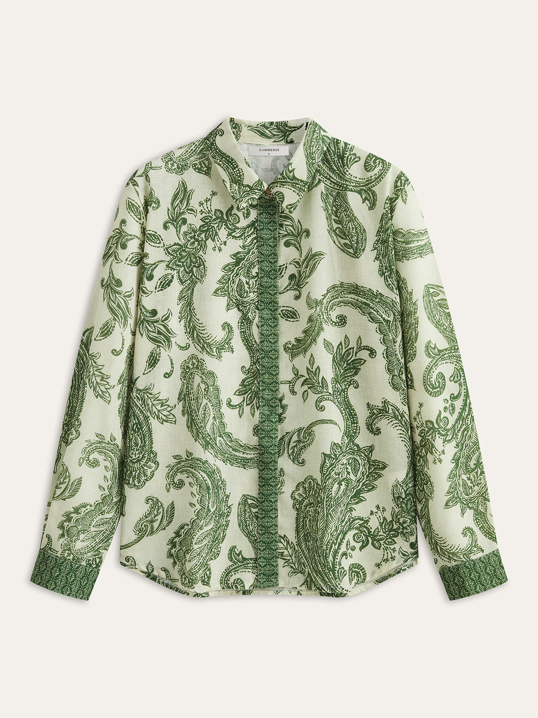 Paisley-Print Hemd mit Knopfleiste