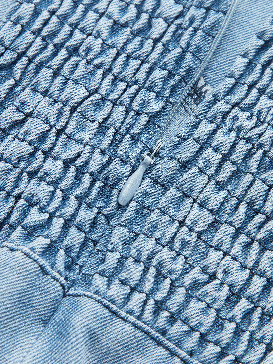 Denim Spaghettiträger Midikleid