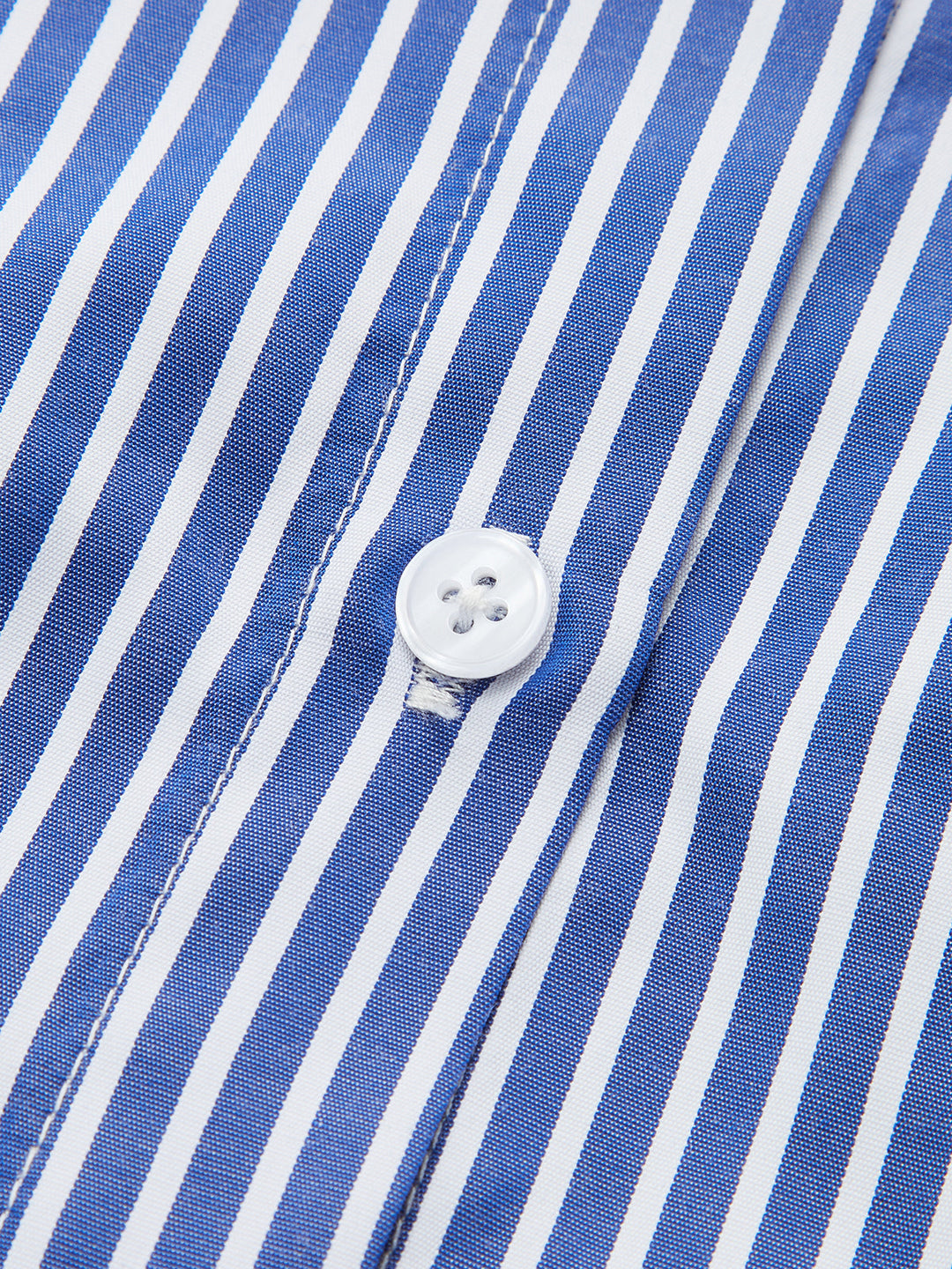 Gestreifte asymmetrische Bluse mit Drapierung