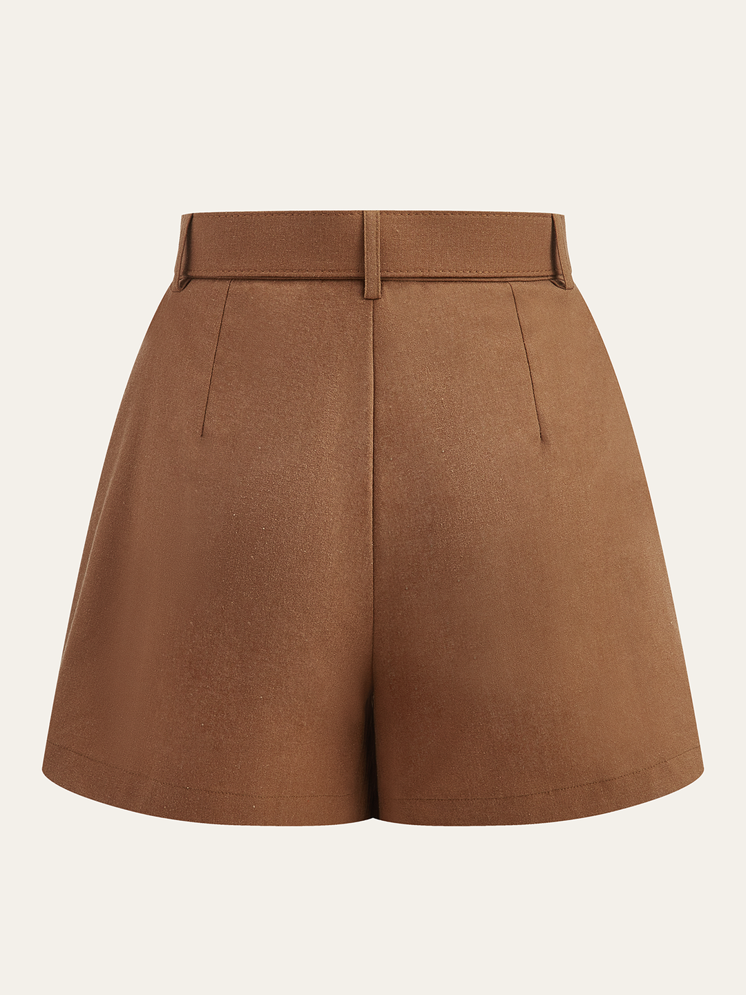 Gürtel-Shorts mit hoher Taille