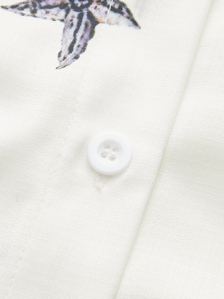 Gürtel-Romper mit Muschelprint