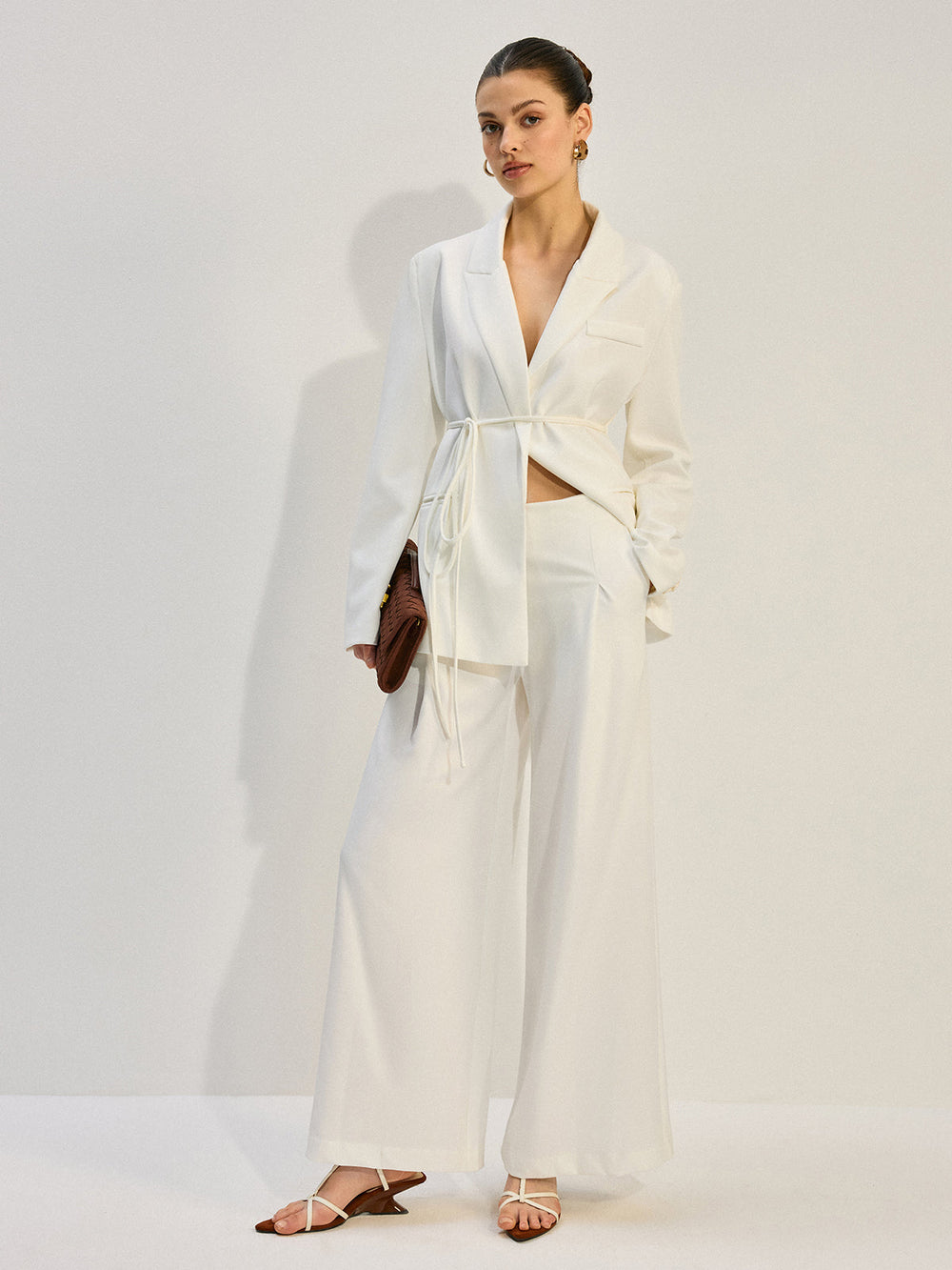 Oversized Blazer mit Gürtel