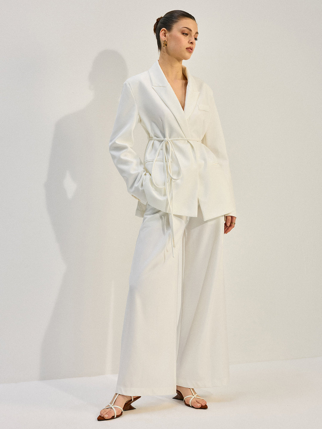 Oversized Blazer mit Gürtel