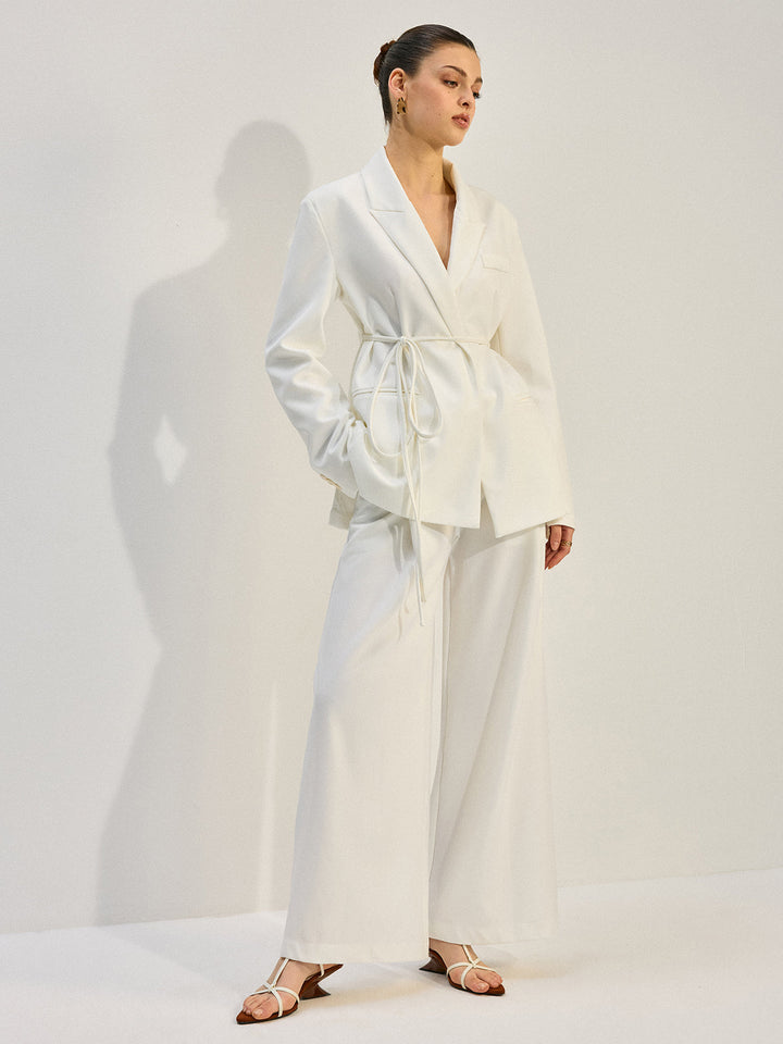 Oversized Blazer mit Gürtel