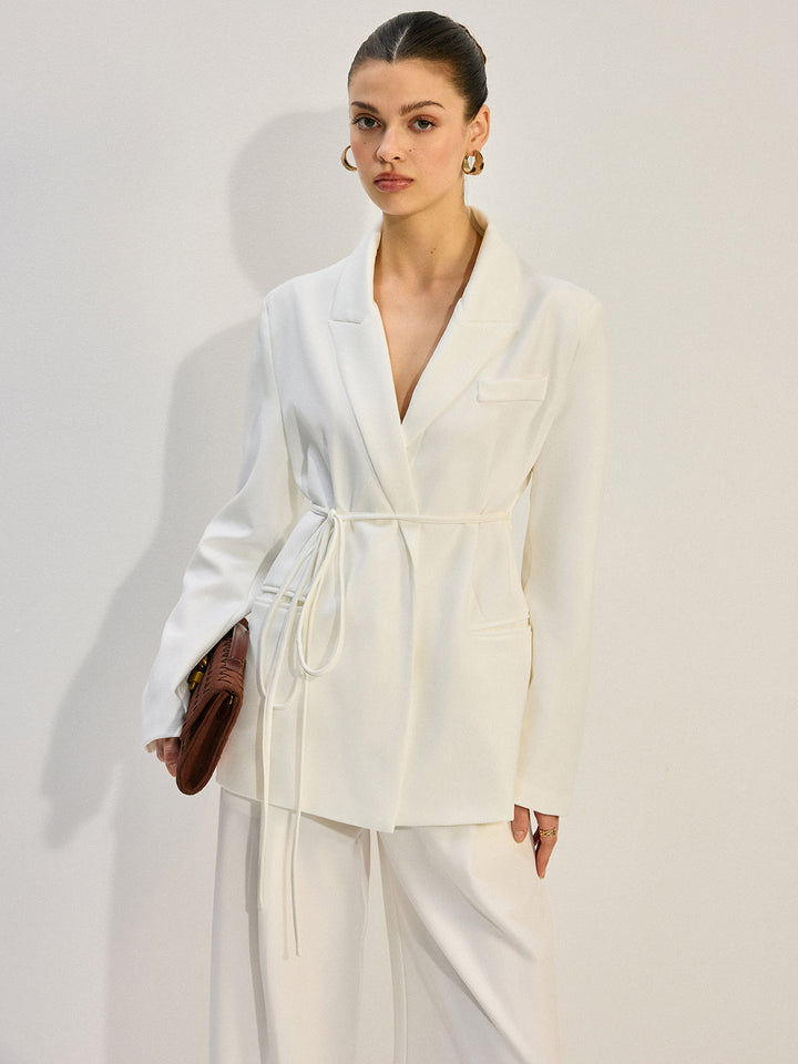 Oversized Blazer mit Gürtel