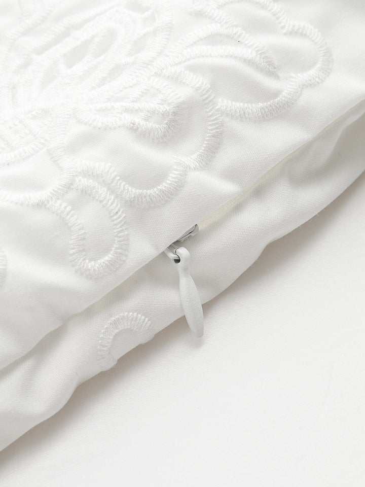 Spitzenbesetzte High-Waist-Shorts