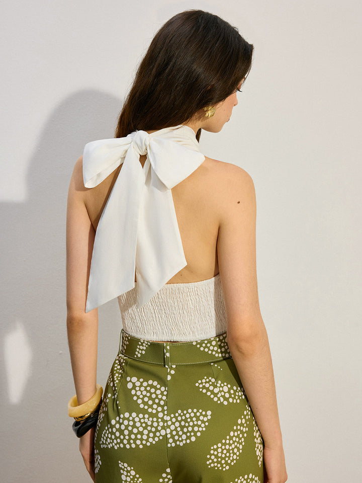 Träger-Tanktop mit Neckholder und Cut-Out