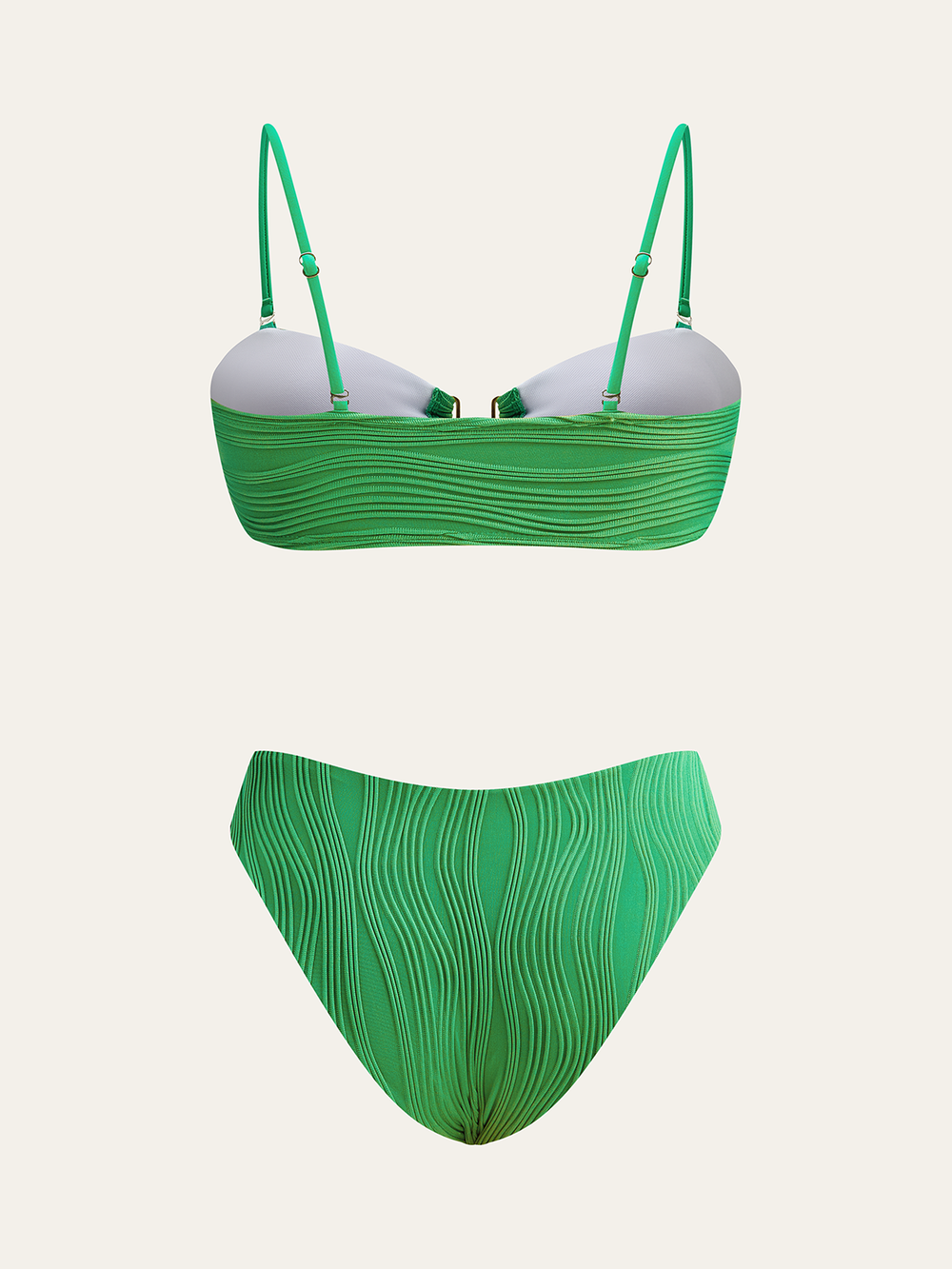 Texturiertes Bikini-Set