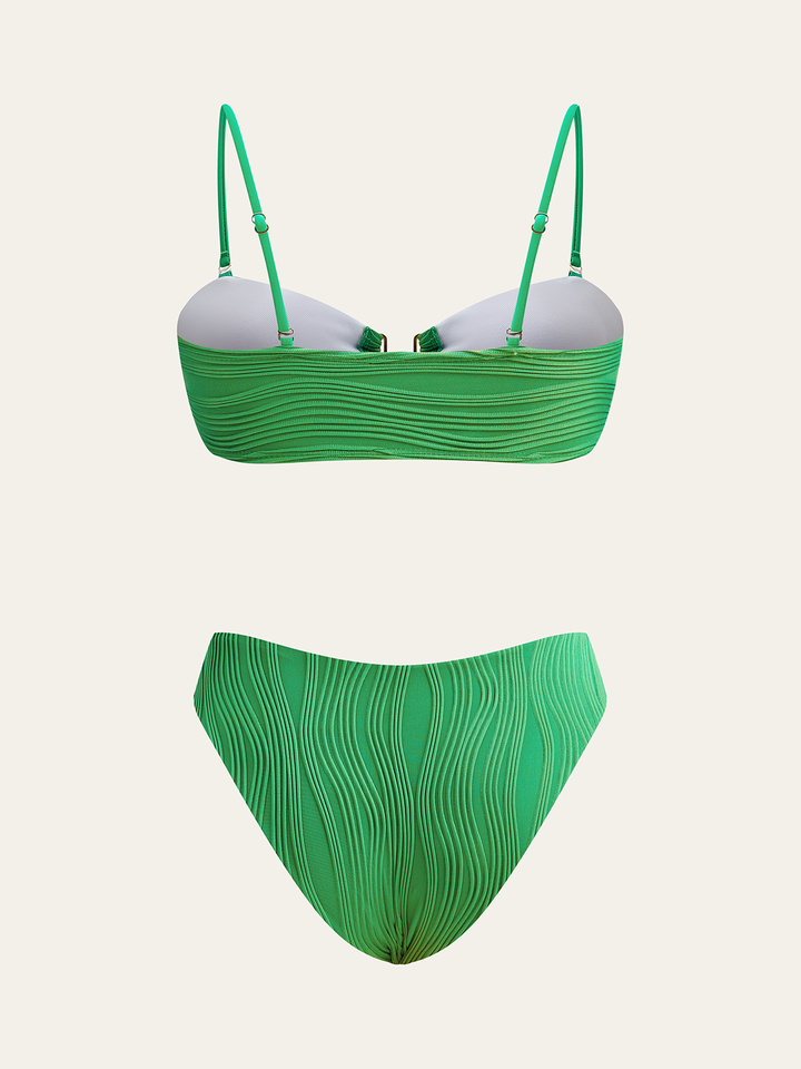 Texturiertes Bikini-Set
