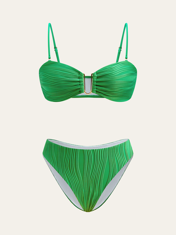 Texturiertes Bikini-Set