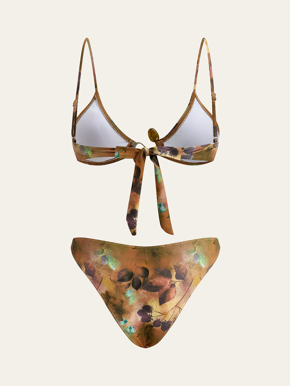 Blumenmuster-Bikini-Set